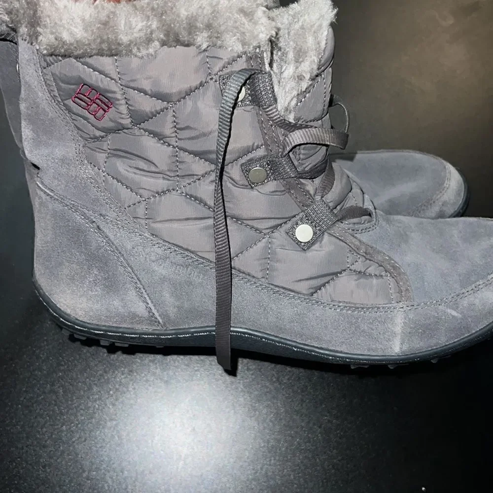Columbia Women's Minx Shorty Omni Heat Boot Shale/Dark Raspberry